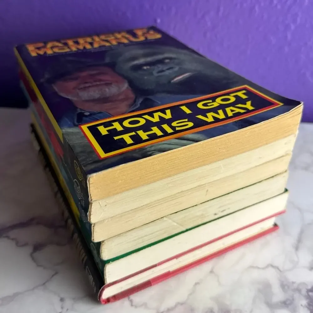 Patrick F McManus Book Lot 6 Vintage Outdoor Humor Paperbacks Comedy Fishing